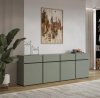 Komoda CROSI 25 zielony / czarny